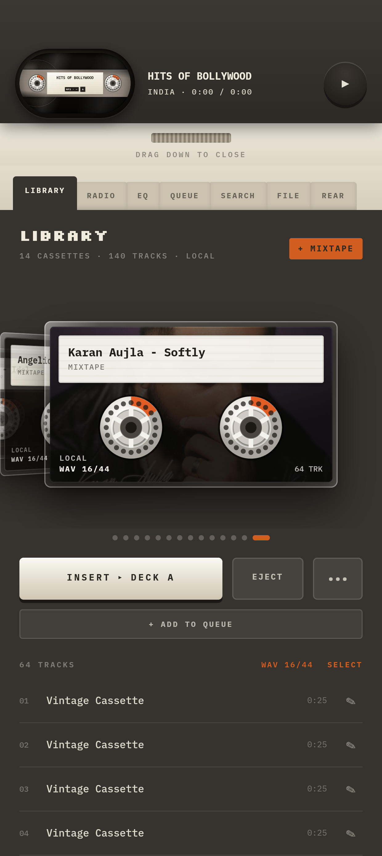 Audionix library coverflow